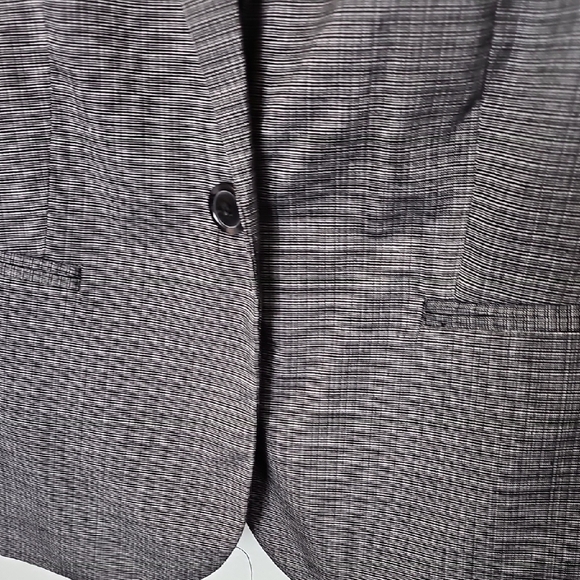 212 Collection Preppy Office NWT Size 14 Black Plaid Tailored One Button Blazer - Picture 4 of 8